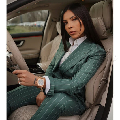 Double Breasted Office Suit Set